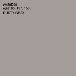 #A59D99 - Dusty Gray Color Image